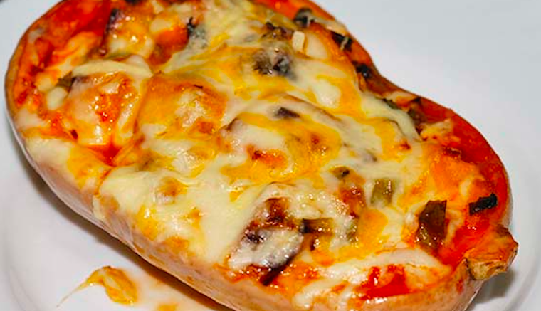Calabaza rellena y gratinada Calabaza rellena y gratinada