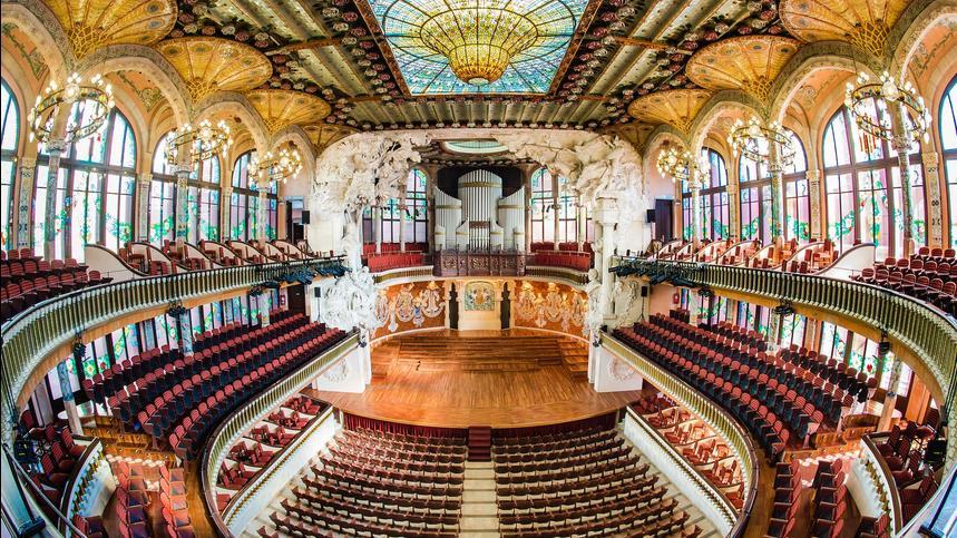 Interior del Palacio de la Música Catalana Interior del Palacio de la Música Catalana