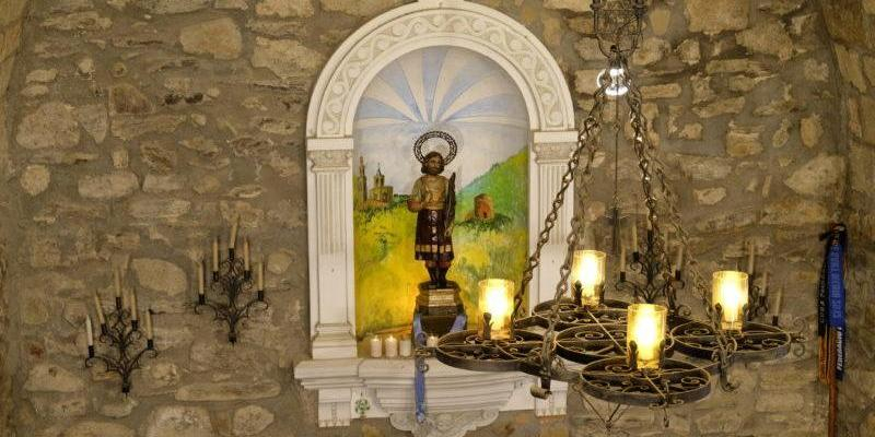 Imatge del Sant a l'erminta de Sant Medir