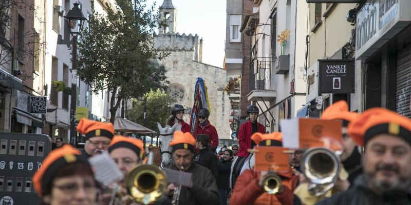 Cercavila de banderers de Sant Medir a Sant Cugat l'any 2018. FOTO: Lali Puig Cercavila de banderers de Sant Medir a Sant Cugat l'any 2018. FOTO: Lali Puig