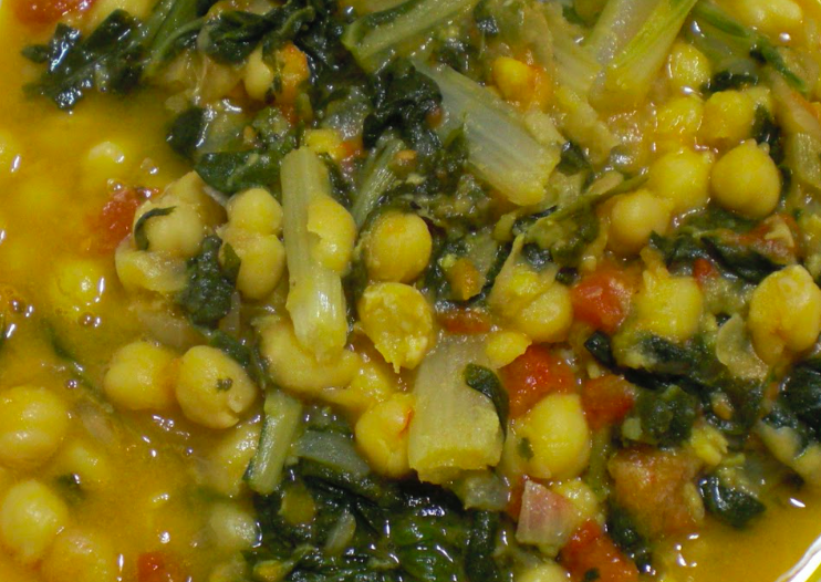 Sopa de cigrons i bledes Sopa de cigrons i bledes