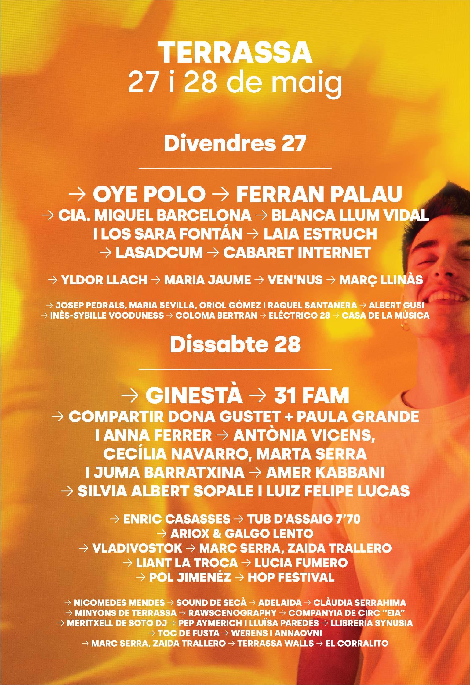 Cartell del festival Cartell del festival