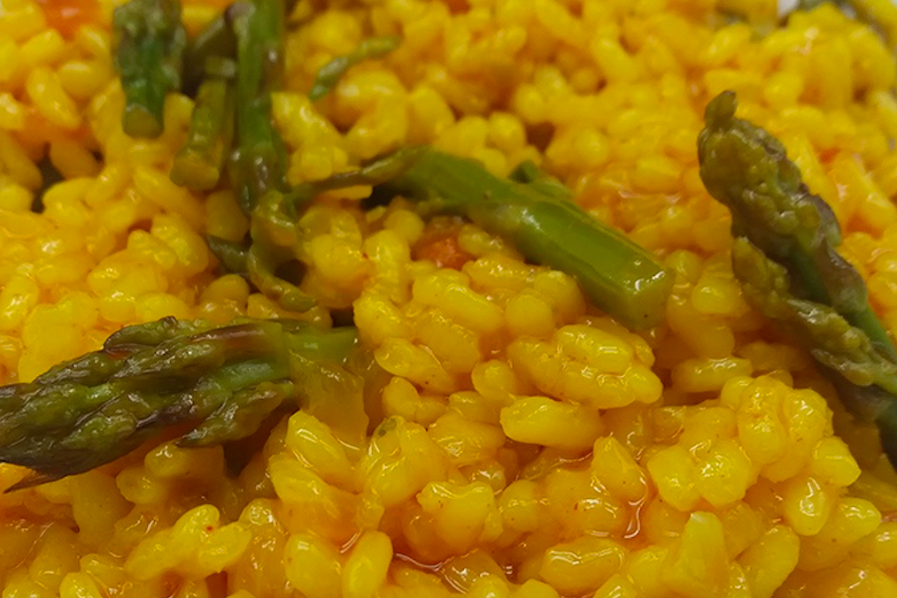 Arròs amb espàrrecs