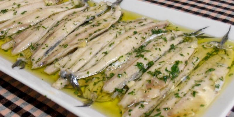Seitons en vinagre per a l'aperitiu Seitons en vinagre per a l'aperitiu