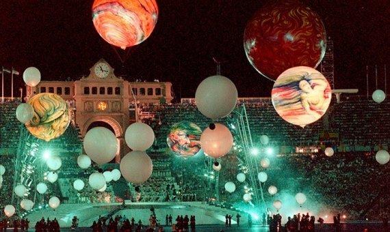 Imatge de la cerimònia de clausura dels Jocs Olímpics Barcelona 1992 Imatge de la cerimònia de clausura dels Jocs Olímpics Barcelona 1992