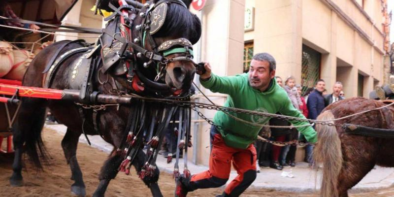 Tradicional Tres Tombs de Sant Antoni a Valls