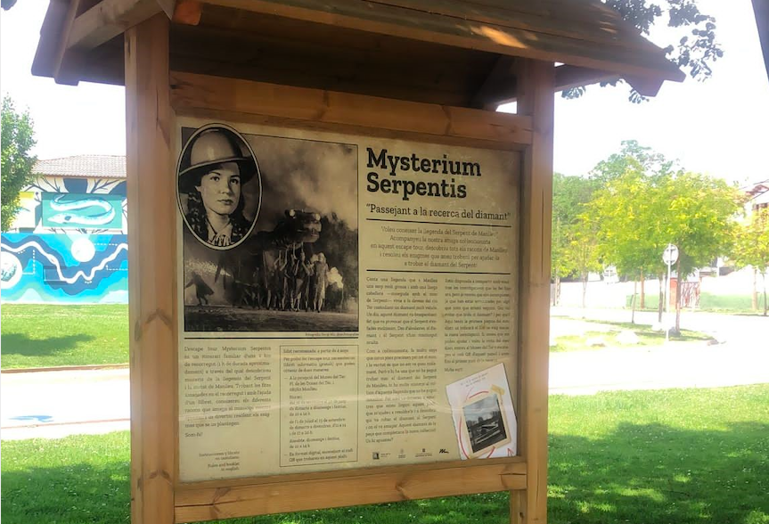 Un dels cartells del recorregut