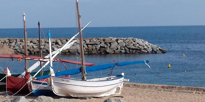 Platja de les Barques a Sant Pol de Mar