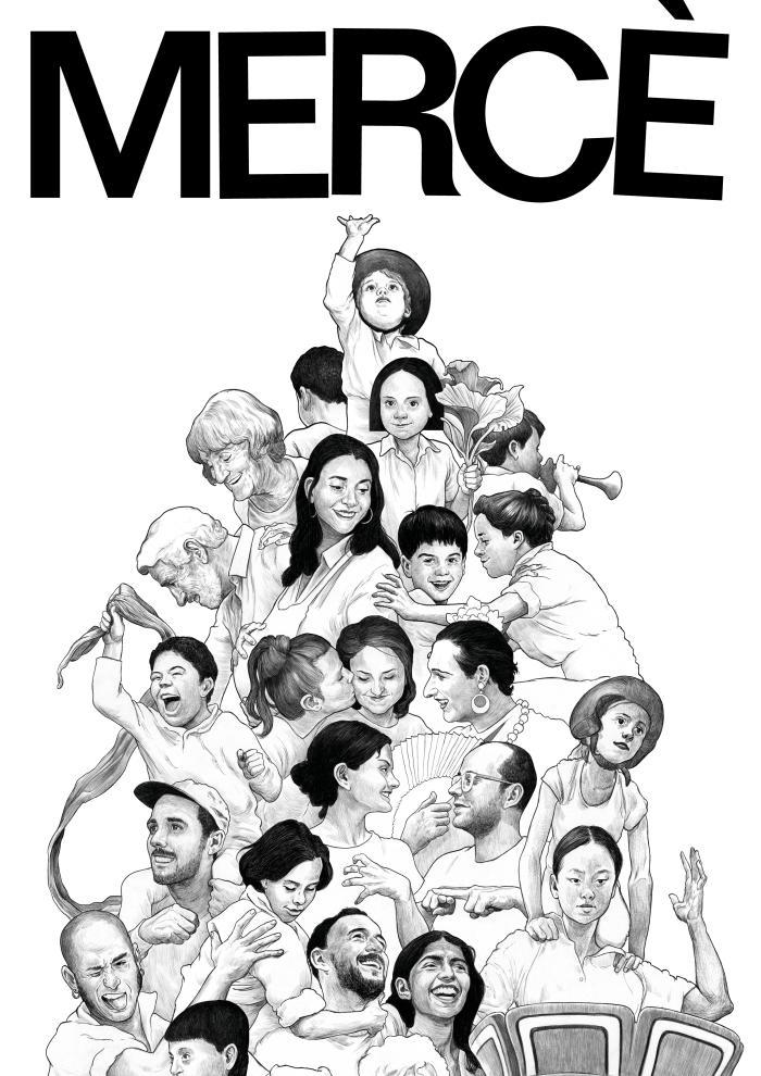 Cartell de La Mercè 2023, obra de Chamo San Cartell de La Mercè 2023, obra de Chamo San