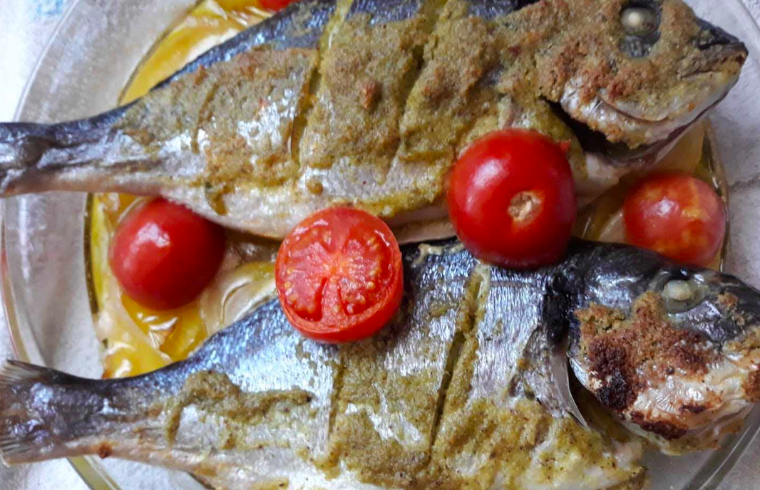 Orada al forn amb verdures