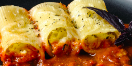 canelons de bacalla amb samfaina canelons de bacalla amb samfaina