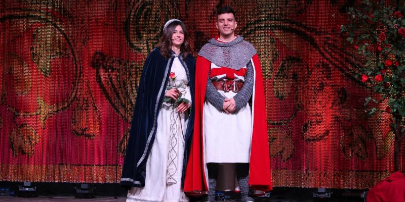 Jordi Caylà i Aina Martí, Sant Jordi i Princesa de la 37a Setmana Medieval de Montblanc FOTO setmanamedieval.cat
