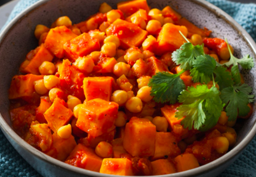 Curri de cigrons i verdures