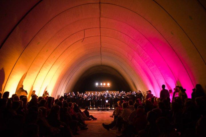 Concert sota l'autovia a Cervera Concert sota l'autovia a Cervera