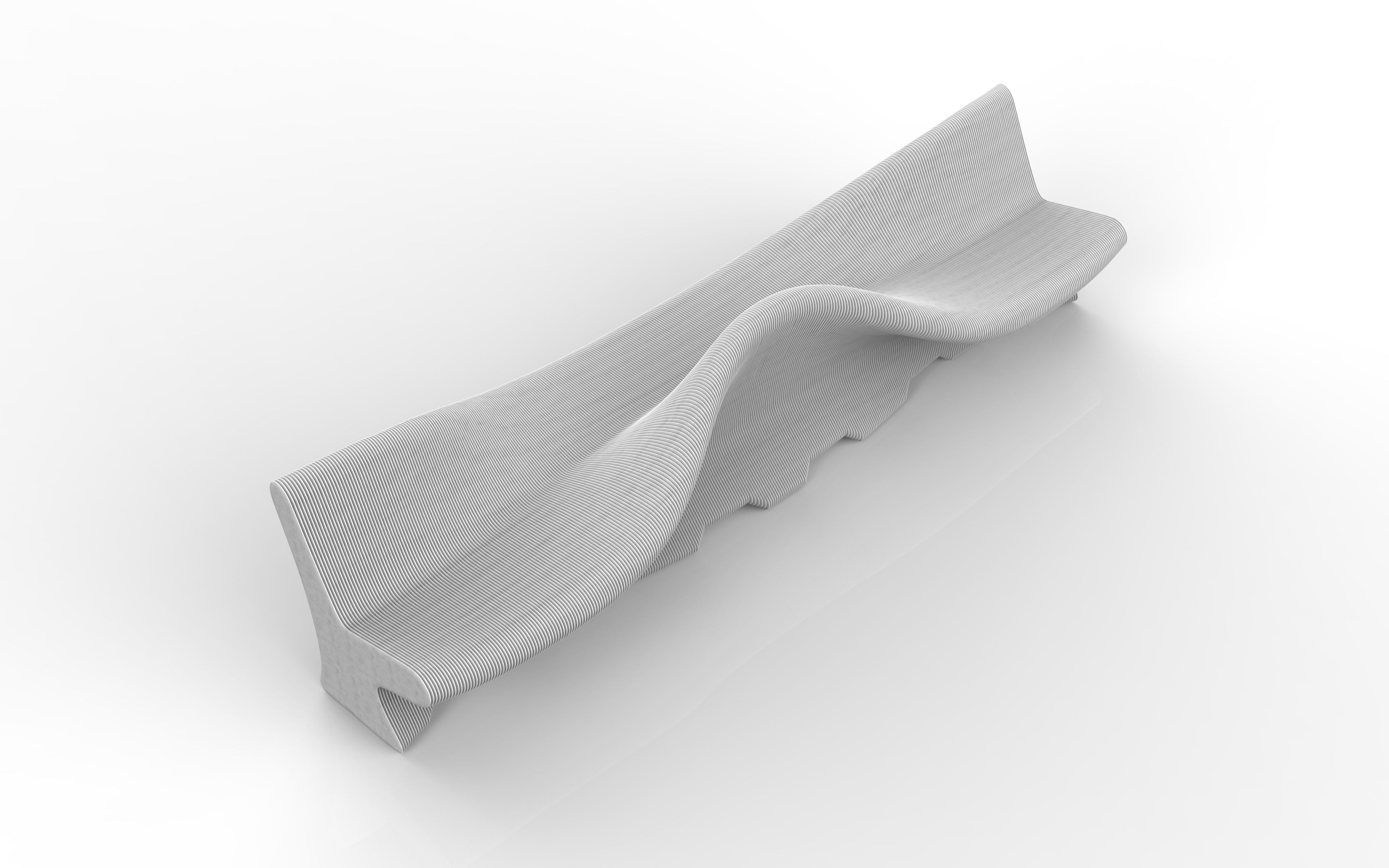 Banc Antoni Gaudí acabat FOTO Benito Urban