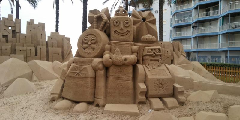 Pessebre de Sorra de la Pineda FOTO La Pineda Platja