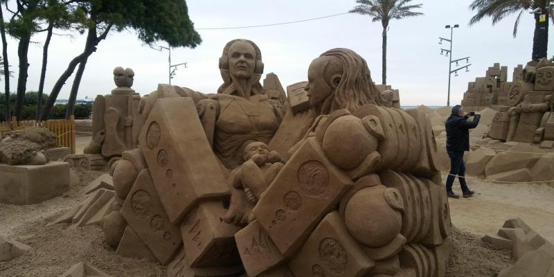 Pessebre de Sorra de la Pineda FOTO La Pineda Platja