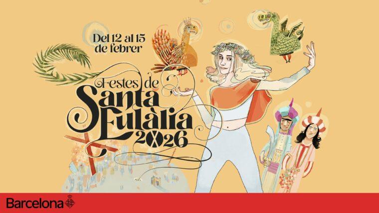Cartell de les Festes de Santa Eulàlia 2026