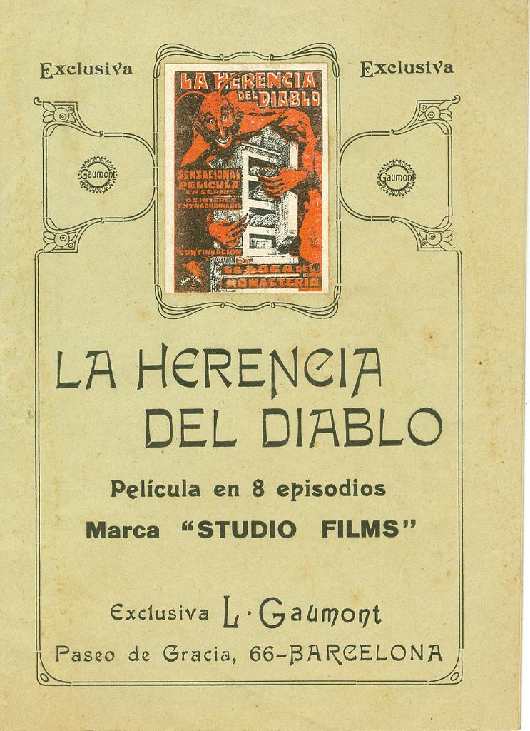 Cartell promocional de La Herencia del Diablo versió 2