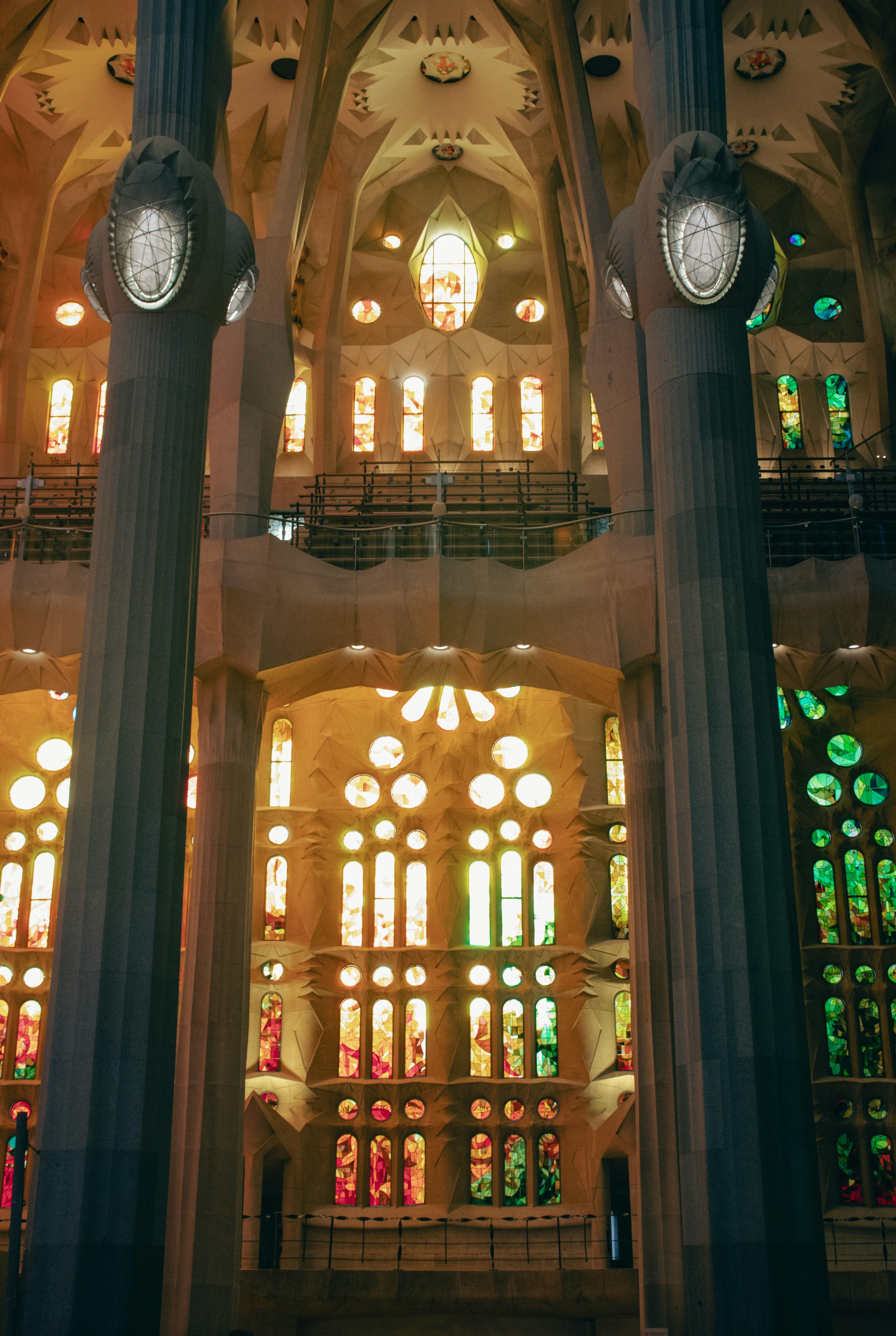 Vitralls de colors a la Sagrada Família